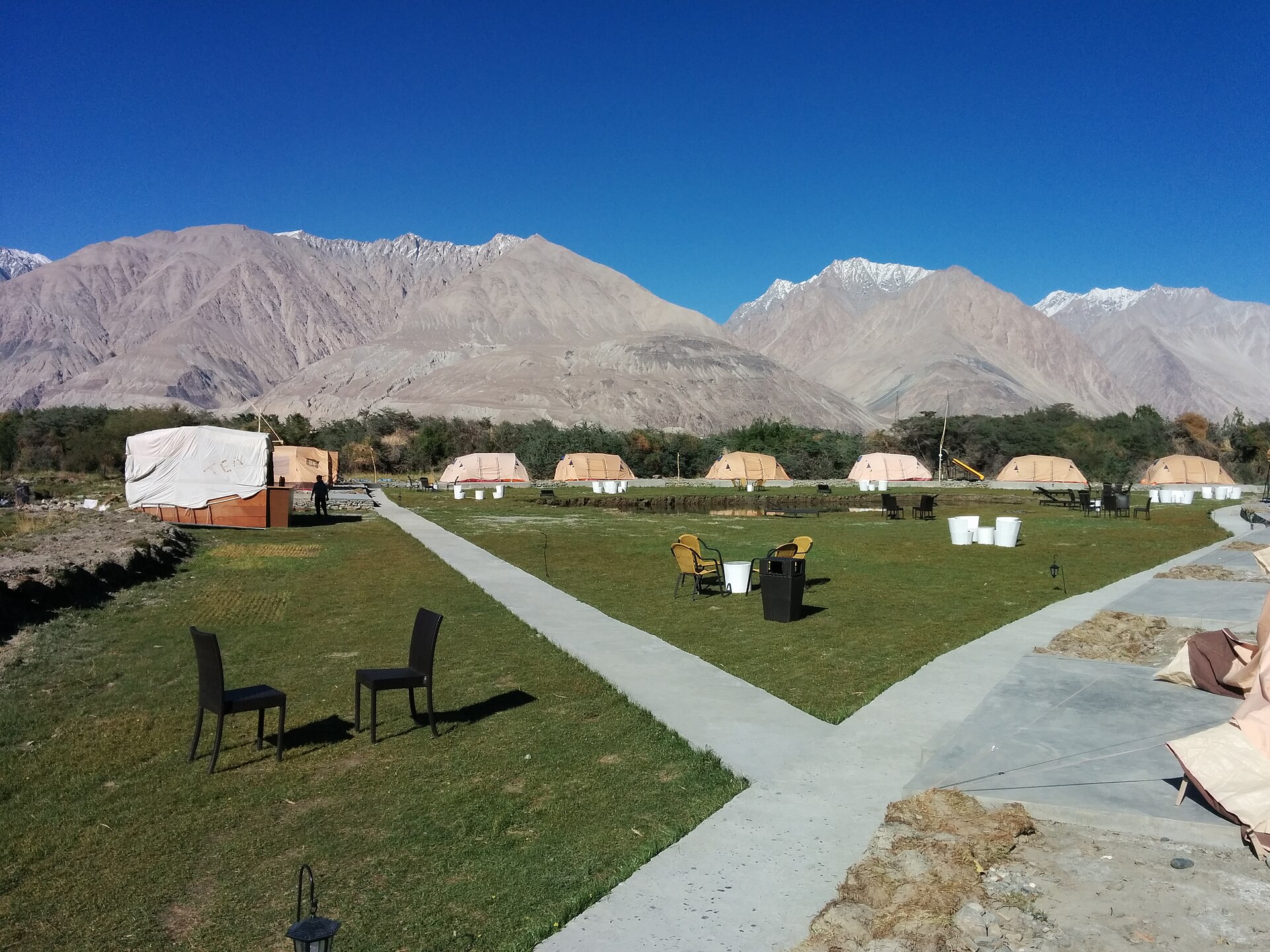 Nubra valley seen after crossing the Khardung La, Ladakh